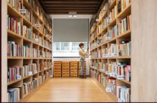 Warm, wood-panelled library lounge with reading chairs