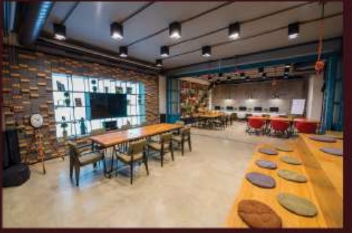 Elegant multipurpose hall with polished floors
